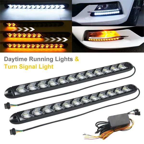 emergency lights 2pcs car led flexible drl daytime running turn signal white/amber switchback strip light headlight guide light1
emergency lights 2pcs car led flexible drl daytime running turn signal white/amber switchback strip light headlight guide light1