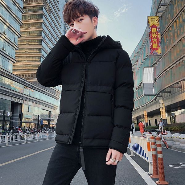 youth atmosphere autumn and winter hooded fashion simple versatile bread men's cotton padded down jacket, Black
youth atmosphere autumn and winter hooded fashion simple versatile bread men's cotton padded down jacket, Black