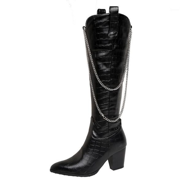 fashion knee-high boots 2020 new winter pointy stone chain short plush western cowboy boots winter boot women large size1, Black
fashion knee-high boots 2020 new winter pointy stone chain short plush western cowboy boots winter boot women large size1, Black