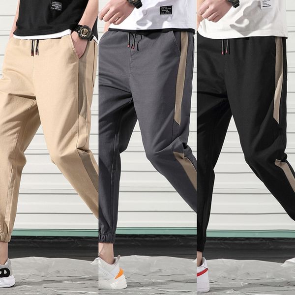 0v6al ankle-length autumn striped stitching hip hop fashion casual and trouserstrousers and trousers cotton men's men's casual pan, Blue
0v6al ankle-length autumn striped stitching hip hop fashion casual and trouserstrousers and trousers cotton men's men's casual pan, Blue