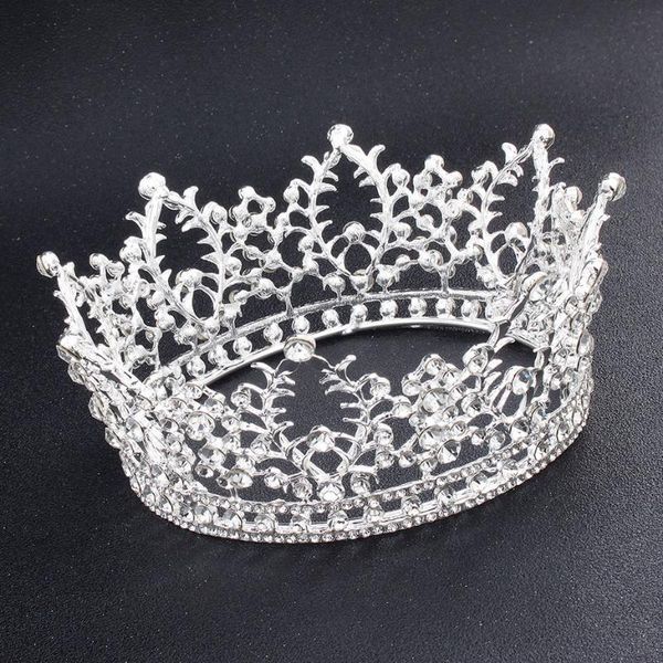 2021 new fashion delicate crown round circle baroque rhinestones tiaras bride married accessory hair bands wedding accessory, Golden;silver
2021 new fashion delicate crown round circle baroque rhinestones tiaras bride married accessory hair bands wedding accessory, Golden;silver