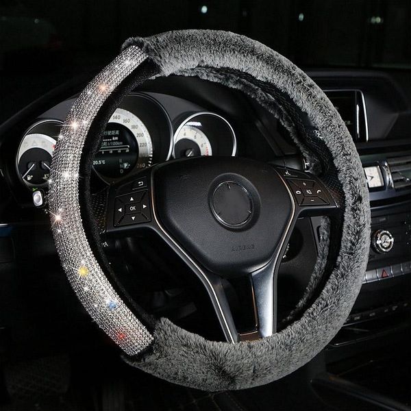 new rhinestone winter plush car steering wheel cover crystal diamond steering-wheel case for women girls car accessories
new rhinestone winter plush car steering wheel cover crystal diamond steering-wheel case for women girls car accessories
