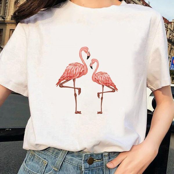 cute flamingo tropical paradise printing t shirt women harajuku vogue 90s kawaii style t-shirt 2021 new summer streetwear tshirt, White
cute flamingo tropical paradise printing t shirt women harajuku vogue 90s kawaii style t-shirt 2021 new summer streetwear tshirt, White