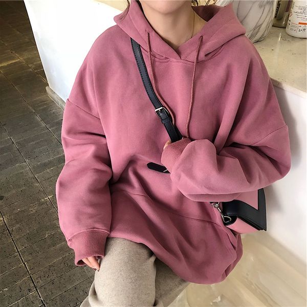 solid women plus loose 2xl hoodies chic daily hooded pocket pullover style casual big womens students simple korean velvet sweet gxped
solid women plus loose 2xl hoodies chic daily hooded pocket pullover style casual big womens students simple korean velvet sweet gxped