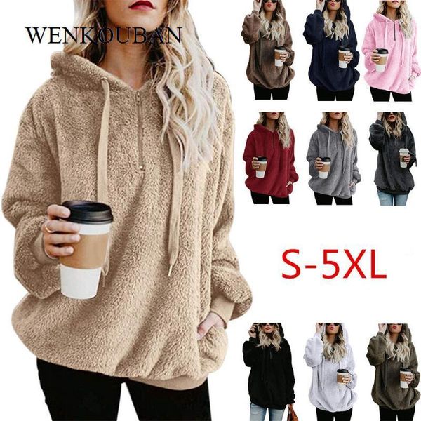 hoodies women fleece sweatshirts autumn winter ladies oversized hoodie warm zipper pocket fur coat sudaderas para mujer 20211, Black
hoodies women fleece sweatshirts autumn winter ladies oversized hoodie warm zipper pocket fur coat sudaderas para mujer 20211, Black