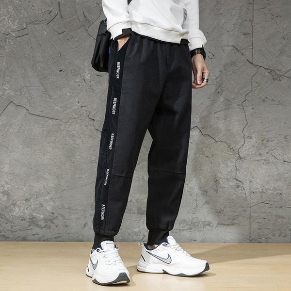 japanese style fashion men jeans stripe spliced designer casual cargo pants streetwear hip hop joggers loose wide leg trousers, Blue
japanese style fashion men jeans stripe spliced designer casual cargo pants streetwear hip hop joggers loose wide leg trousers, Blue
