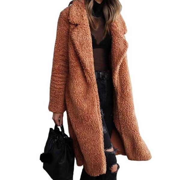 autumn winter faux women warm bear ladies fur jacket female teddy outwear plush overcoat long coat t200506, Black
autumn winter faux women warm bear ladies fur jacket female teddy outwear plush overcoat long coat t200506, Black