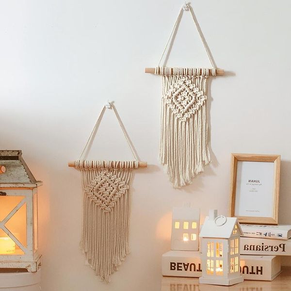 tapestries wall hanging knitted tapestry bohemian style hand-woven macrame home decorations art handmade po props
tapestries wall hanging knitted tapestry bohemian style hand-woven macrame home decorations art handmade po props