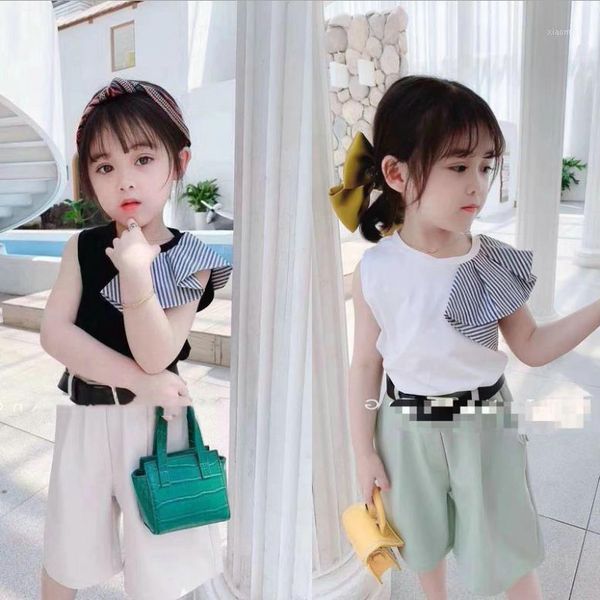 clothing sets fashion baby girl summer set striped ruffles t shirts+ pants toddlers children princess suits kids clothes 2-7age1, White
clothing sets fashion baby girl summer set striped ruffles t shirts+ pants toddlers children princess suits kids clothes 2-7age1, White