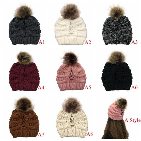 женщины трикотажные хвостик caps criss cross beanie зимний теплый открытый череп caps съемный съемный pom pom шляпы бесплатная доставка
женщины трикотажные хвостик caps criss cross beanie зимний теплый открытый череп caps съемный съемный pom pom шляпы бесплатная доставка