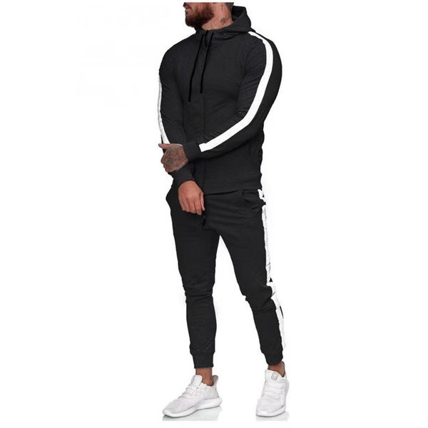 2020 fashion autumn active men's tracksuits zipper shirt hooded stitching sweater running fitness tracksuits 5 colors size -3xl, Gray
2020 fashion autumn active men's tracksuits zipper shirt hooded stitching sweater running fitness tracksuits 5 colors size -3xl, Gray