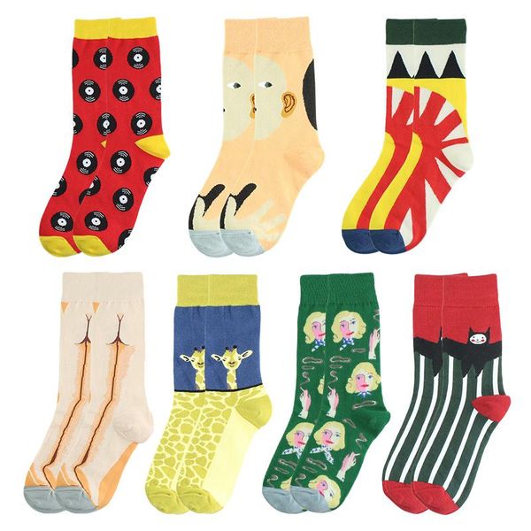 men's socks 1 pair men cotton cartoon animal giraffe novelty funny product personality hip hop calcetines hombre sox, Black
men's socks 1 pair men cotton cartoon animal giraffe novelty funny product personality hip hop calcetines hombre sox, Black