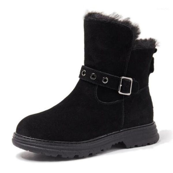 boots women snow plush warm platform cotton shoes casual winter belt buckle ankle botas de mujer kl7071, Black
boots women snow plush warm platform cotton shoes casual winter belt buckle ankle botas de mujer kl7071, Black