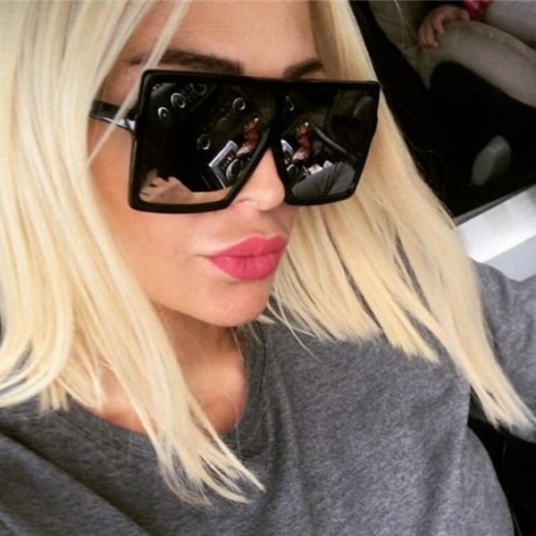 sunglasses oversized plastic square women's designer big frame sun glasses for female oculos vintage gafas de sol mujer, White;black
sunglasses oversized plastic square women's designer big frame sun glasses for female oculos vintage gafas de sol mujer, White;black