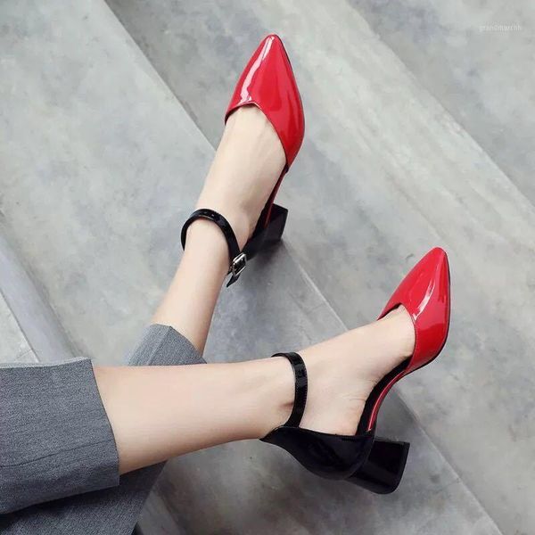 dress shoes thick heel rhinestone sandals women 2021 spring and summer pointed toe wild buckle women's shoes1, Black
dress shoes thick heel rhinestone sandals women 2021 spring and summer pointed toe wild buckle women's shoes1, Black