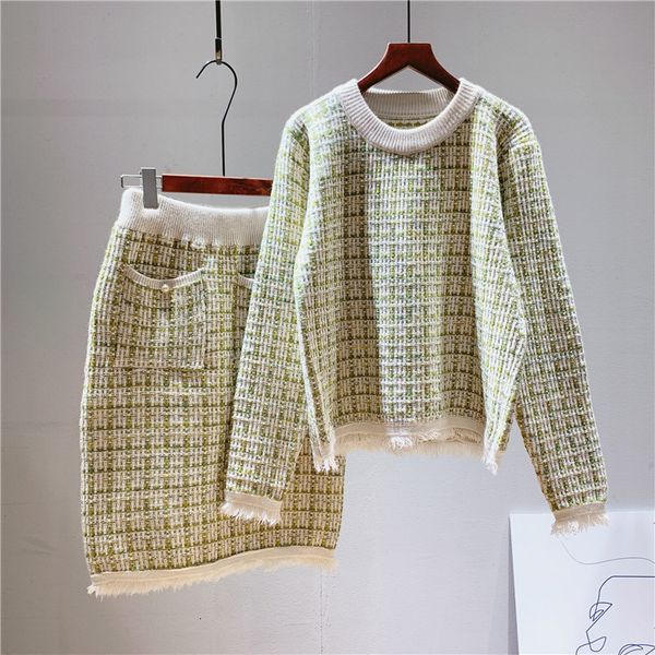 2021 new autumn knitted o-neck two pieces women warm sweater and pullovers with skirt tricot pull femme idz8, White
2021 new autumn knitted o-neck two pieces women warm sweater and pullovers with skirt tricot pull femme idz8, White
