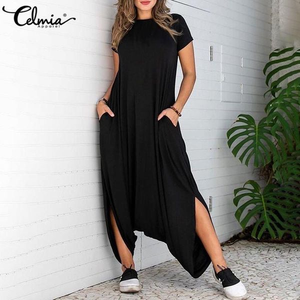 vintage women drop-crotch rompers 2020 celmia short sleeve asymmetrical jumpsuits long palazzo zipper casual solid playsuits 5xl, Black;white
vintage women drop-crotch rompers 2020 celmia short sleeve asymmetrical jumpsuits long palazzo zipper casual solid playsuits 5xl, Black;white