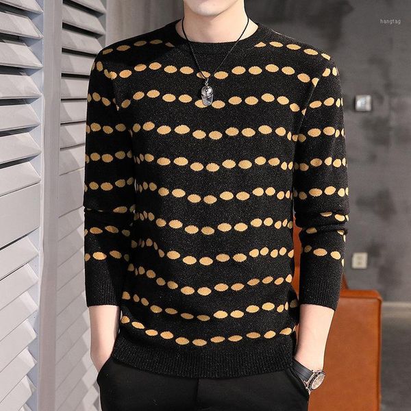 2020 men's autumn new polka dot jacquard sweater youth round neck medium thick casual sweater1, White;black
2020 men's autumn new polka dot jacquard sweater youth round neck medium thick casual sweater1, White;black