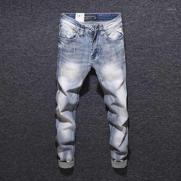 fashion streetwear men jeans light blue slim fit italian vintage jeans men elastic denim pants designer hip hop homme1
fashion streetwear men jeans light blue slim fit italian vintage jeans men elastic denim pants designer hip hop homme1