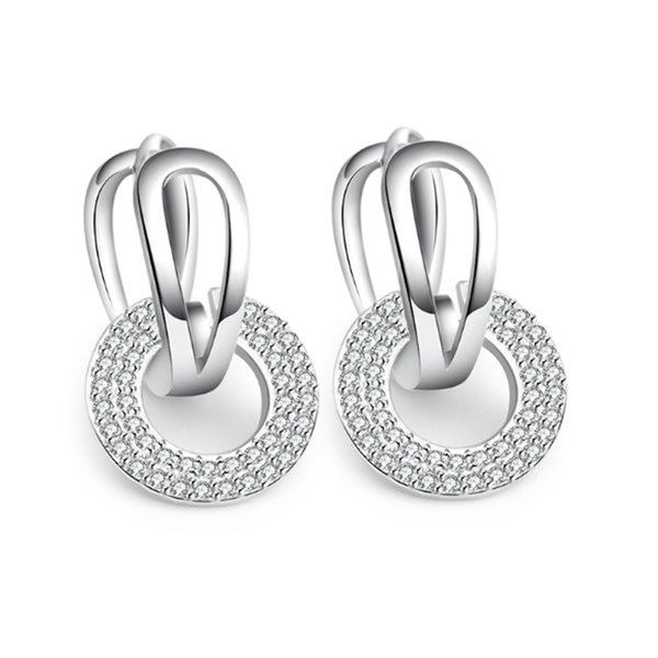 hoop & huggie korean version of the stylish temperament high-end wild zircon two-color female models silver plated ear rings ye049, Golden;silver
hoop & huggie korean version of the stylish temperament high-end wild zircon two-color female models silver plated ear rings ye049, Golden;silver