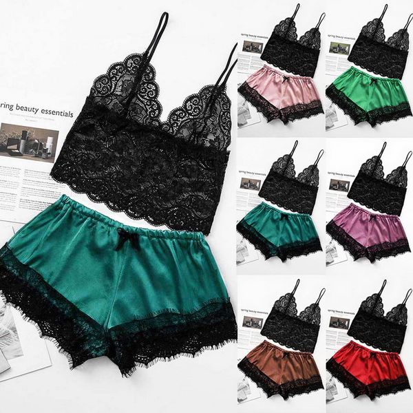 3pieces/lot 2021 separate lace sleepwear women lingerie night short sleeveless ladies satin nightgown through la sleepwear, Black;red
3pieces/lot 2021 separate lace sleepwear women lingerie night short sleeveless ladies satin nightgown through la sleepwear, Black;red