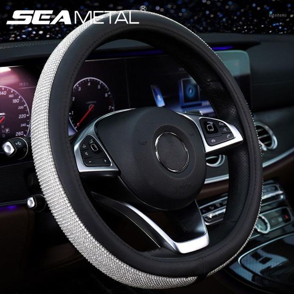 rhinestone car leather steering wheel covers car steering wheel crystal cover auto cars interior accessories for women girls1
rhinestone car leather steering wheel covers car steering wheel crystal cover auto cars interior accessories for women girls1