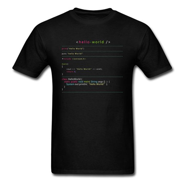 привет мир в множественный языки программирования black tshirt камиза смешная с коротким рукавом coder день рождения толстовка с капюшоном т
привет мир в множественный языки программирования black tshirt камиза смешная с коротким рукавом coder день рождения толстовка с капюшоном т