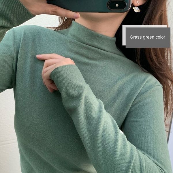 qx47j 2020 new women's cationic knitted bottoming half solid color shirt high collar warm autumn and pullover pullover winter long v vk, White;black
qx47j 2020 new women's cationic knitted bottoming half solid color shirt high collar warm autumn and pullover pullover winter long v vk, White;black