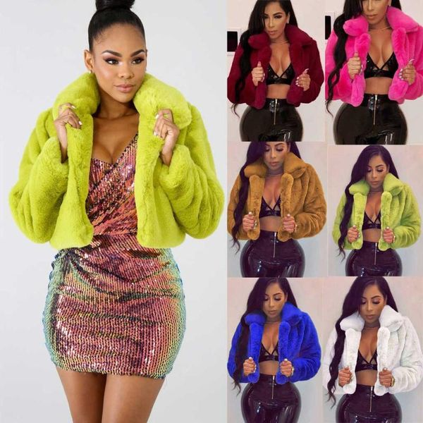 women's jackets fashion women coat fluffy fleece turn-down collar faux fur short loose clothes 2021 plus size jacket, Black;brown
women's jackets fashion women coat fluffy fleece turn-down collar faux fur short loose clothes 2021 plus size jacket, Black;brown