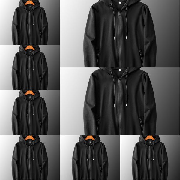 fattening and enlarging sweatercoat sweatersweater men's autumn sports casual hooded cardigan loose large zipper coat nukbp, Black
fattening and enlarging sweatercoat sweatersweater men's autumn sports casual hooded cardigan loose large zipper coat nukbp, Black