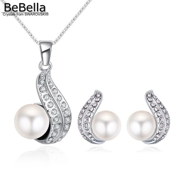 bebella created crystal pearl necklace earrings jewelry set crystals from fashion jewelry for women girl birthday gift, Silver
bebella created crystal pearl necklace earrings jewelry set crystals from fashion jewelry for women girl birthday gift, Silver