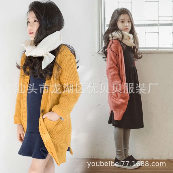 sweater coat 2019 spring and new korean mid long foreign sle little girls' autumn children's knitting cardigan, Black
sweater coat 2019 spring and new korean mid long foreign sle little girls' autumn children's knitting cardigan, Black