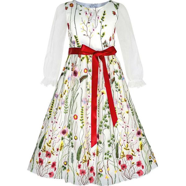 flower girl dress embroidered long sleeve party birthday 2020 summer princess wedding dresses clothes size 4-12 carnival, Red;yellow
flower girl dress embroidered long sleeve party birthday 2020 summer princess wedding dresses clothes size 4-12 carnival, Red;yellow