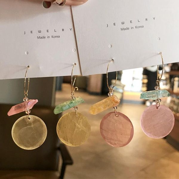 mengjiqiao 2020 korean elegant natural shell wafer drop earrings for women colorful stone summer boucle d'oreille girls gifts1, Silver
mengjiqiao 2020 korean elegant natural shell wafer drop earrings for women colorful stone summer boucle d'oreille girls gifts1, Silver