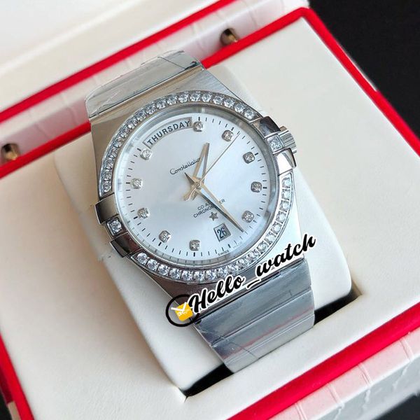 new day date 123.55.38.22.02.001 miyota 8215 automatic mens watch white dial stainless steel bracelet diamond bezel wathes hello_watch, Slivery;brown
new day date 123.55.38.22.02.001 miyota 8215 automatic mens watch white dial stainless steel bracelet diamond bezel wathes hello_watch, Slivery;brown