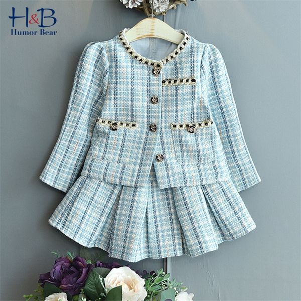 humor bear girl clothing set spring autumn long sleeve plaid printed cardigan +skirt 2pcs casual kids clothes 220307, White
humor bear girl clothing set spring autumn long sleeve plaid printed cardigan +skirt 2pcs casual kids clothes 220307, White