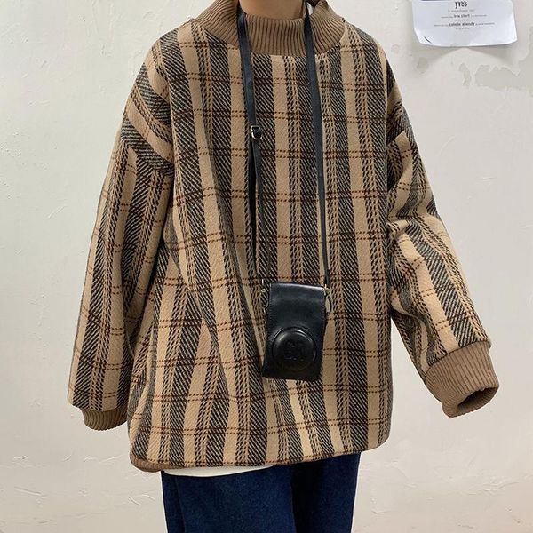 men's sweaters winter plaid sweater warm fashion retro casual knitted pullover men wild loose korean knitting mens clothes -3xl, White;black
men's sweaters winter plaid sweater warm fashion retro casual knitted pullover men wild loose korean knitting mens clothes -3xl, White;black