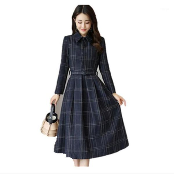 2020 vintage dress women new korean version plus size long sleeve dark green bavy blue lapel temperament autumn fashion dress1, Black;gray
2020 vintage dress women new korean version plus size long sleeve dark green bavy blue lapel temperament autumn fashion dress1, Black;gray