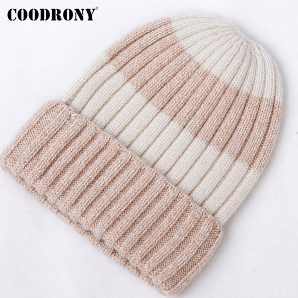 beanie/skull caps coodrony brand casual streetwear soft wool knitting female beanie elegant warm striped women's winter hat p10, Blue;gray
beanie/skull caps coodrony brand casual streetwear soft wool knitting female beanie elegant warm striped women's winter hat p10, Blue;gray