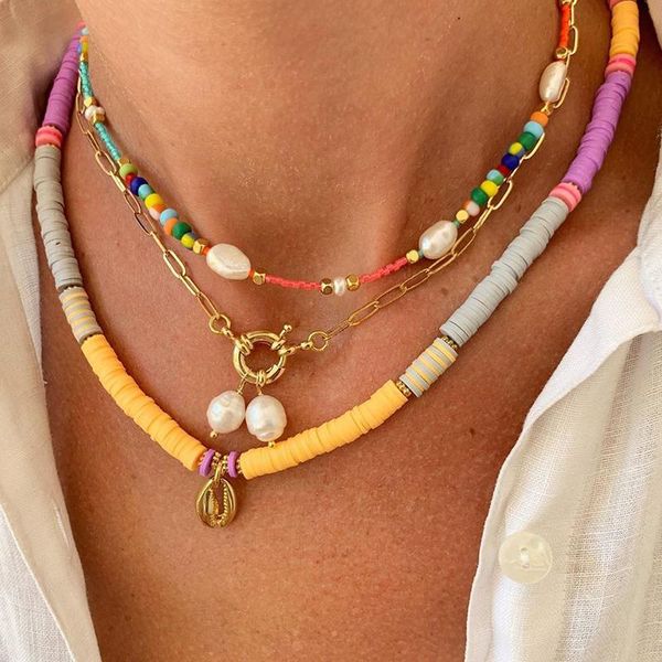 chokers 2021 summer beach handmade jewelry seed beads necklace for women bohemian trendy beaded choker necklaces accessories, Golden;silver
chokers 2021 summer beach handmade jewelry seed beads necklace for women bohemian trendy beaded choker necklaces accessories, Golden;silver