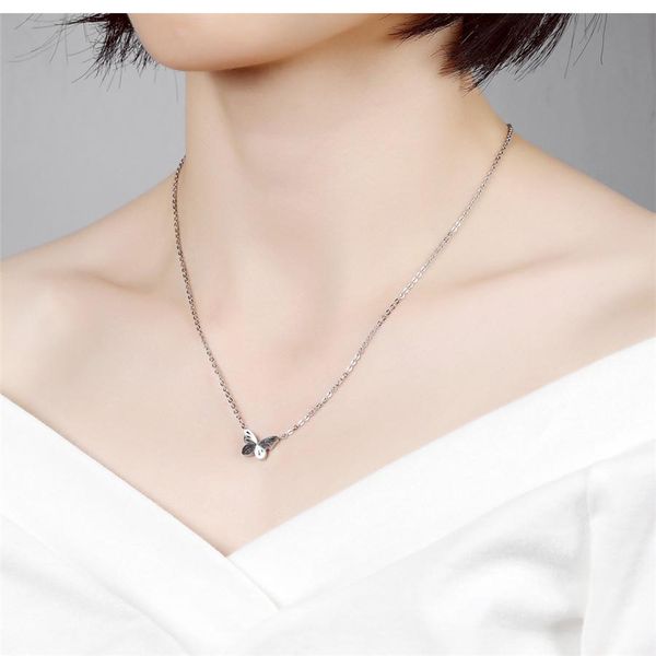 xqni sweet design fashion butterfly pendant link chain necklace for lady stainless steel rose gold color women necklace for gift jllrmo, Silver
xqni sweet design fashion butterfly pendant link chain necklace for lady stainless steel rose gold color women necklace for gift jllrmo, Silver