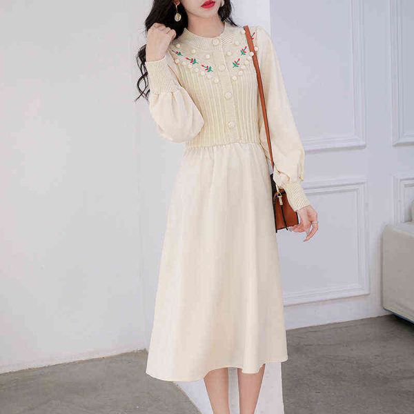 casual dresses temperament national style embroidered frosted stitched knitted dresses 2022 autumn and winter women's fashion bottomed, Black;gray
casual dresses temperament national style embroidered frosted stitched knitted dresses 2022 autumn and winter women's fashion bottomed, Black;gray