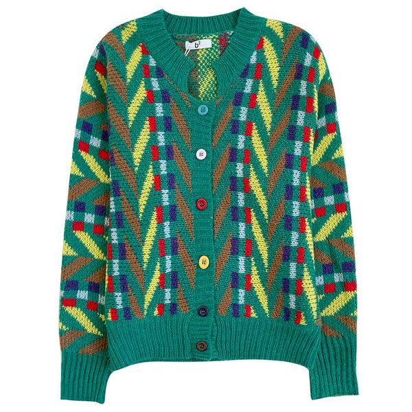 japanese rainbow button girl retro color contrast green v-neck loose all-match knitted cardigan sweater, White
japanese rainbow button girl retro color contrast green v-neck loose all-match knitted cardigan sweater, White
