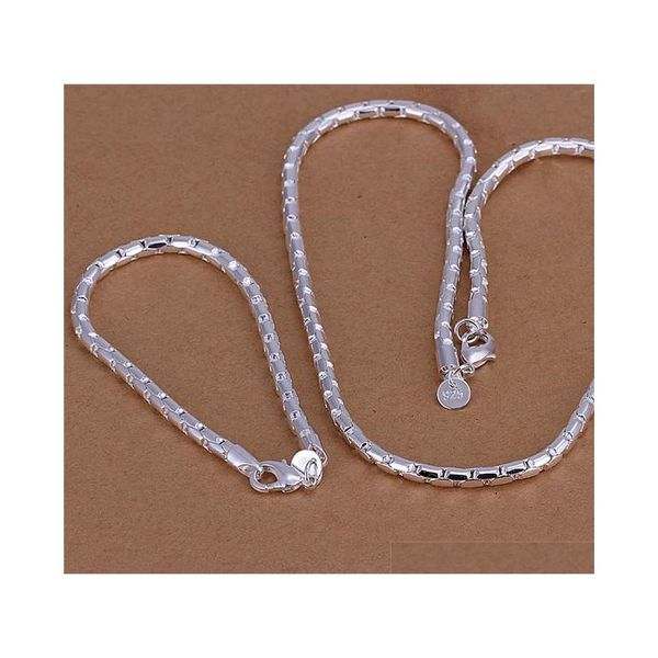 s079 925 sterling silver plated round chain necklace & bracelet fashion jewelry set factory price shipping mxske
s079 925 sterling silver plated round chain necklace & bracelet fashion jewelry set factory price shipping mxske