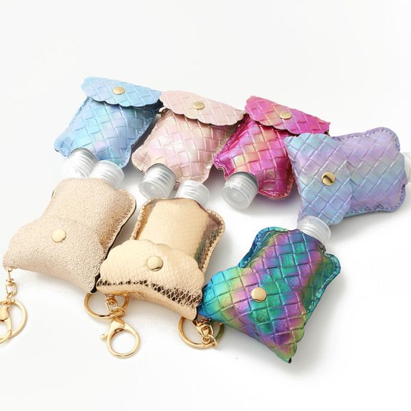 pu leather disinfecting hand sanitizer bottle portable hand sanitizer keychain perfume bottle holder with 60ml bottle 10*7cm kimter-k400fa
pu leather disinfecting hand sanitizer bottle portable hand sanitizer keychain perfume bottle holder with 60ml bottle 10*7cm kimter-k400fa