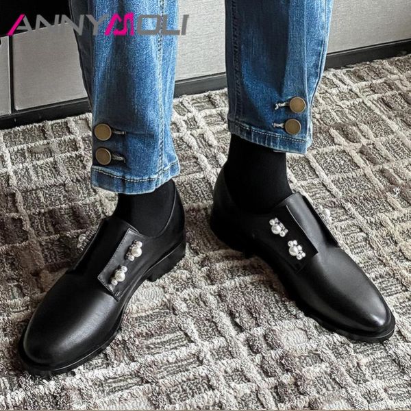 annymoli natural genuine leather med heels women shoes pearl block heel shoes round toe pumps fashion female footwear black 40
annymoli natural genuine leather med heels women shoes pearl block heel shoes round toe pumps fashion female footwear black 40