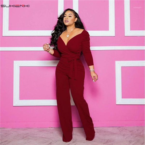 2020 fashion womens jumpsuits spring autumn solid color v-neck long sleeve jumpsuit belt overalls partywear rompers1, Black;white
2020 fashion womens jumpsuits spring autumn solid color v-neck long sleeve jumpsuit belt overalls partywear rompers1, Black;white