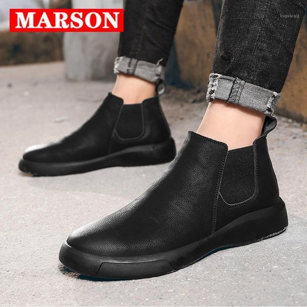 boots marson men's casual flats short shoe ankle boot comfortable waterproof outdoor slip-on leather footwear plus size1, Black
boots marson men's casual flats short shoe ankle boot comfortable waterproof outdoor slip-on leather footwear plus size1, Black