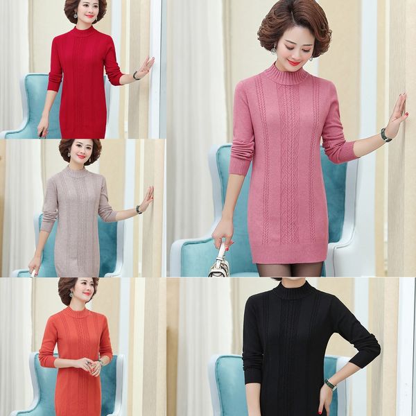 autumn and winter plush warm mom knitted bottoming sweater mother's wear 2020 new mid long warm sweater for middle-aged and elderly wom, White;black
autumn and winter plush warm mom knitted bottoming sweater mother's wear 2020 new mid long warm sweater for middle-aged and elderly wom, White;black
