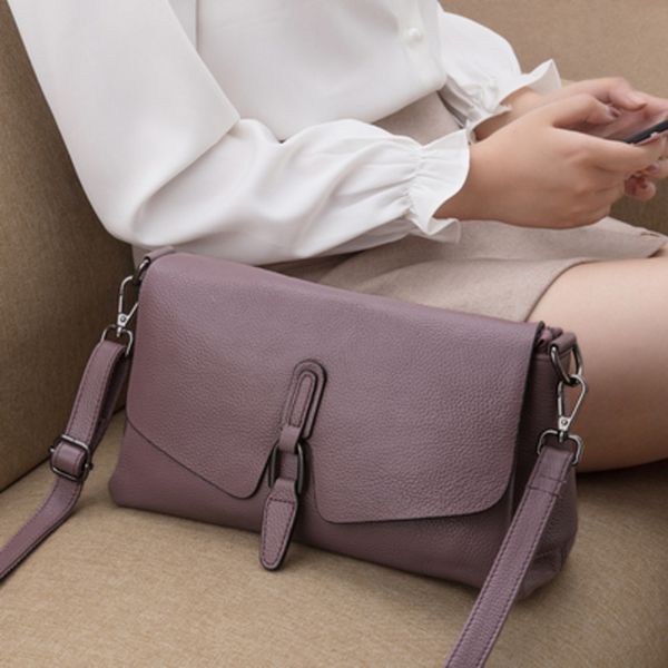 genuine leather hangdbags new fashion women bag solid leather shoulder bag flap crossbody bags for women messenger bags c0202